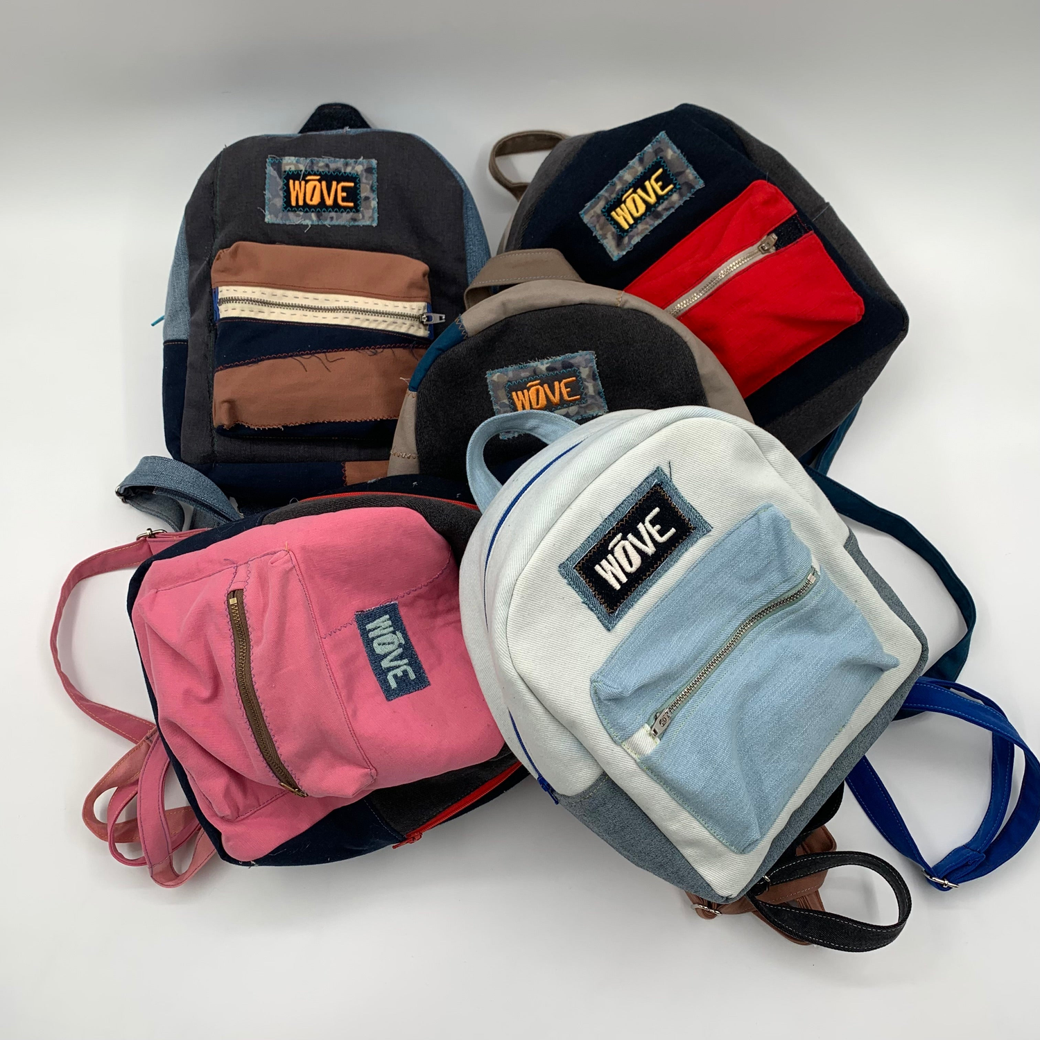 Up-cycled Mini Backpacks
