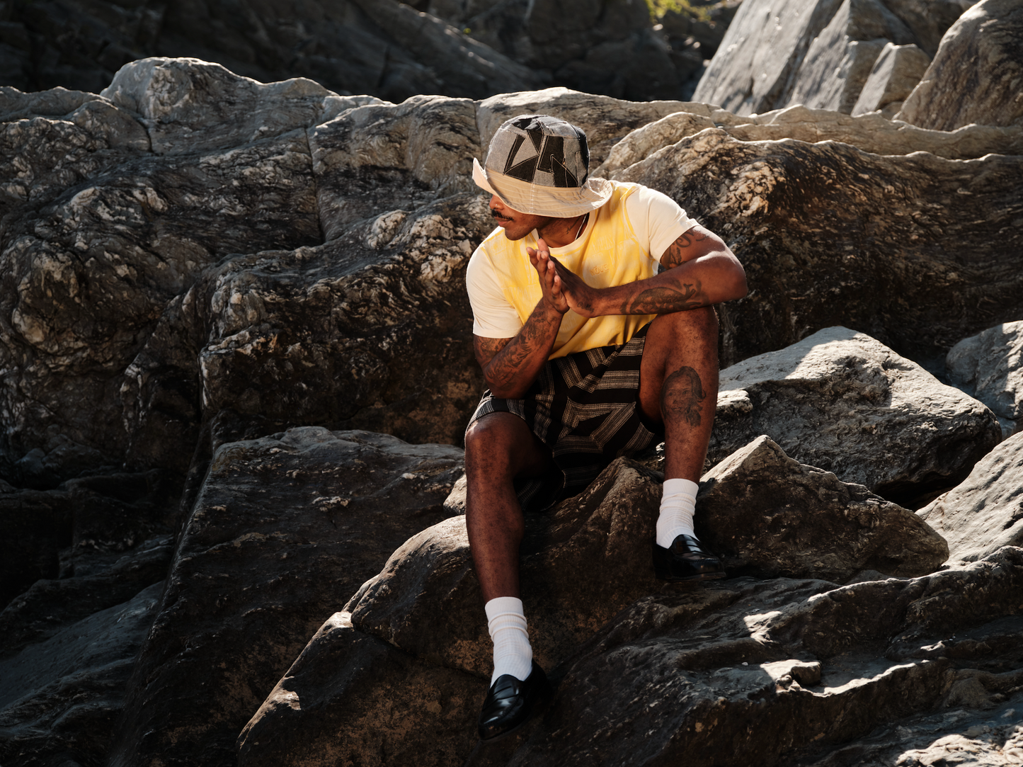 Patchwork Reversible Bucket Hat