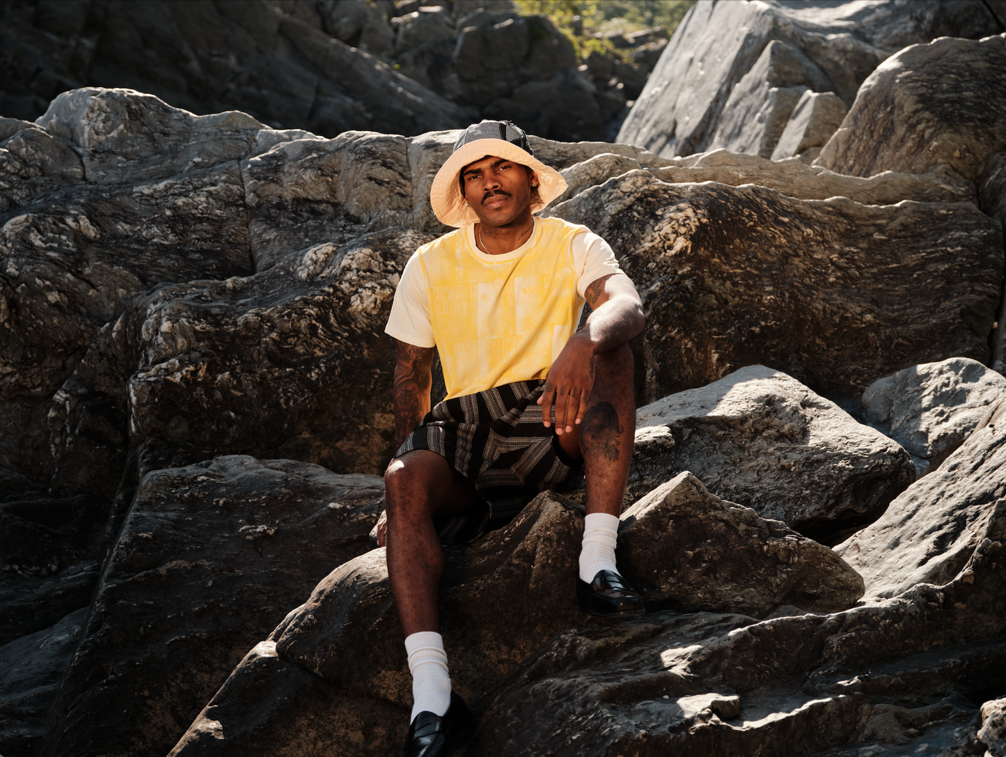 Patchwork Reversible Bucket Hat